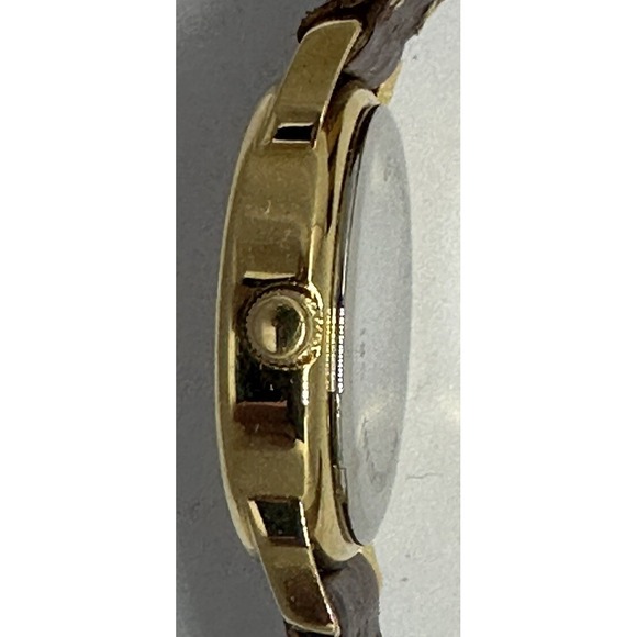 The Eller College CSI Swiss Watch New Battery 23K Gold Plated Women 26MM 6.75\